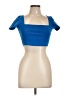 Zara Blue Short Sleeve Top Size L - photo 1