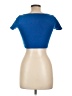 Zara Blue Short Sleeve Top Size L - photo 2