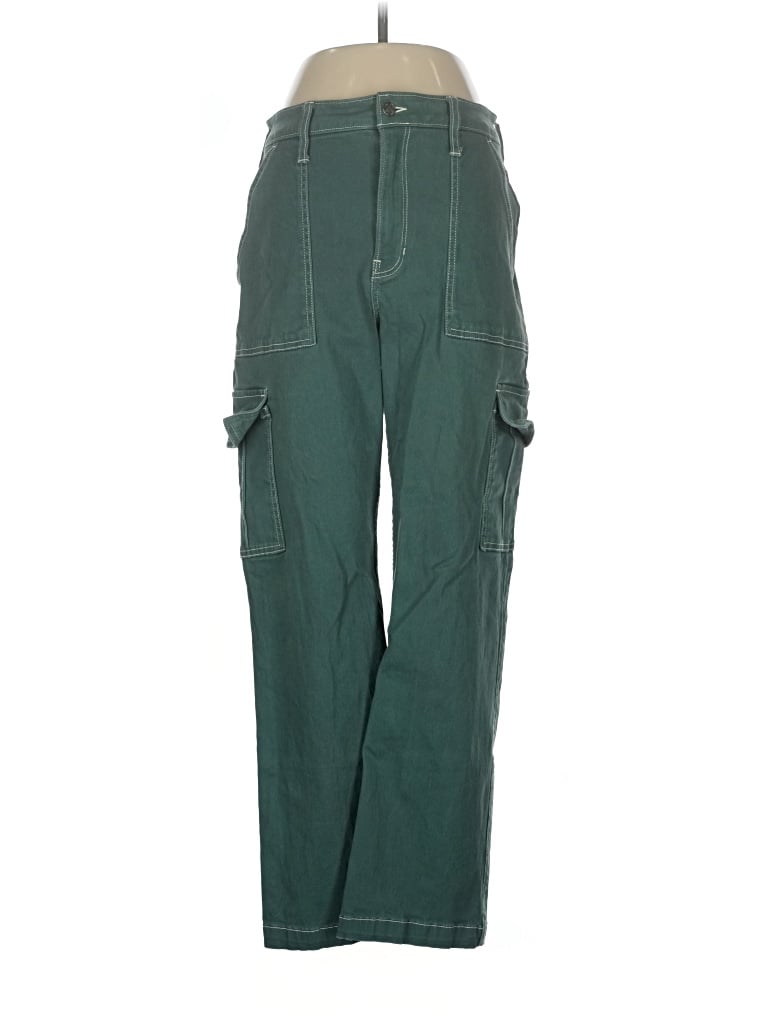Pre-owned Hollister Cargo Pants In Green