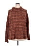 Weekend Suzanne Betro 100% Polyester Tweed Brown Turtleneck Sweater Size 3X - photo 1