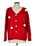 Unbranded 100% Polyester Polka Dots Red Cardigan Size L - photo 1