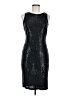 Alexa B Metallic Black Cocktail Dress Size 6 - photo 1