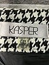 Kasper 100% Polyester Houndstooth Gray Black Casual Skirt Size 14w - photo 3