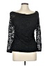 Venus Black 3/4 Sleeve Top Size L - photo 1