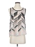 Mine 100% Polyester Silver Sleeveless Blouse Size S - photo 1