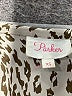 Parker 100% Silk Brown Long Sleeve Silk Top Size XS - photo 7