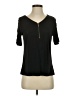 Blue Moon Black Short Sleeve Top Size S - photo 1