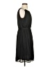 Ann Taylor LOFT 100% Polyester Solid Black Casual Dress Size 4 - photo 4