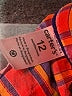 Carter's 100% Cotton Plaid Orange Purple Long Sleeve Button-Down Shirt 0-3 MO / 3 MO - photo 3