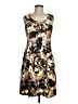 DressBarn Print Brown Cocktail Dress Size 8 - photo 1