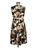 DressBarn Print Brown Cocktail Dress Size 8 - photo 2