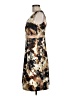 DressBarn Print Brown Cocktail Dress Size 8 - photo 5