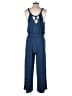 Ann Taylor LOFT Solid Blue Jumpsuit Size S - photo 2