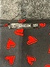 Shein 100% Polyester Hearts Black Casual Dress Size M - photo 7