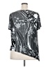 Lane Bryant Graphic Gray Black Short Sleeve Top Size 18 - photo 2