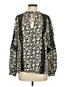 Reiss 100% Viscose Black Long Sleeve Blouse Size 2 - photo 1