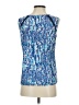 19 Cooper 100% Polyester Blue Sleeveless Blouse Size XS - photo 2