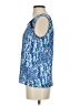 19 Cooper 100% Polyester Blue Sleeveless Blouse Size XS - photo 5