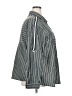 Unique Spectrum Stripes Green Long Sleeve Blouse Size 3X - photo 4