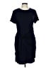 BTFBM Solid Blue Casual Dress Size L - photo 1