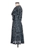 MNG 100% Polyester Print Blue Casual Dress Size 6 - photo 5
