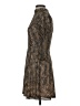 Dina Be 100% Polyester Chevron-herringbone Brown Cocktail Dress Size S - photo 5
