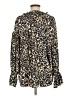 Sanctuary 100% Polyester Animal Print Brown Long Sleeve Blouse Size M - photo 2