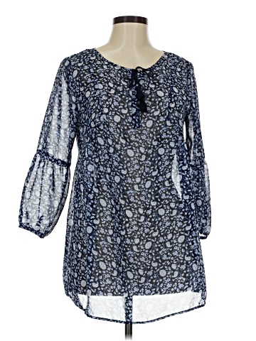 Canyon River Blues 3/4 Sleeve Blouse (view 1)