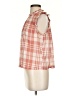 Isabella Sinclair Plaid Red Orange Sleeveless Blouse Size S - photo 5