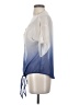 Mine 100% Polyester Blue Short Sleeve Blouse Size S - photo 5