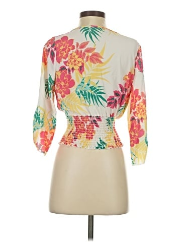 Papaya 3/4 Sleeve Blouse (view 2)