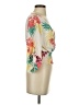 Papaya 100% Polyester Ivory 3/4 Sleeve Blouse Size S - photo 4