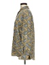 MICHAEL Michael Kors 100% Polyester Paisley Yellow Long Sleeve Blouse Size M - photo 5