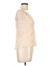Rebecca Taylor 100% Polyester Tan Sleeveless Blouse Size 10 - photo 4