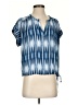BCBGMAXAZRIA 100% Polyester Blue Short Sleeve Blouse Size XXS - photo 1
