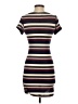 A'gaci Stripes Brown Casual Dress Size S - photo 2