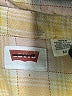 Levi's 100% Cotton Plaid Yellow Long Sleeve Button-Down Shirt Size M - photo 7