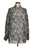 Bseveni Print Gray Long Sleeve Blouse Size M - photo 1