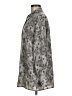 Bseveni Print Gray Long Sleeve Blouse Size M - photo 5
