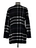 Elle Plaid Black Coat Size S - photo 2