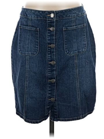Per Se Denim Skirt (view 1)