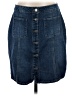 Per Se Blue Denim Skirt Size 27W PETITE - photo 1