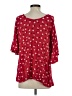 Billabong Red 3/4 Sleeve Blouse Size S - photo 2