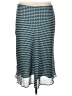 Nordstrom Rack 100% Polyester Chevron-herringbone Teal Casual Skirt Size 1X - photo 2