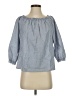 Joie 100% Cotton Blue 3/4 Sleeve Blouse Size XS - photo 1