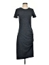Stem Solid Gray Casual Dress Size S - photo 1