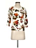 PREMISE Floral White Cardigan Size S (petite) - photo 1