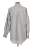 Assorted Brands 100% Polyester Stripes Gray Long Sleeve Blouse Size L - photo 2