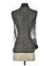 Ann Taylor 100% Polyester Floral Black Cardigan Size S - photo 2