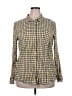 Gap Checkered-gingham Yellow Long Sleeve Button-Down Shirt Size XXL - photo 1